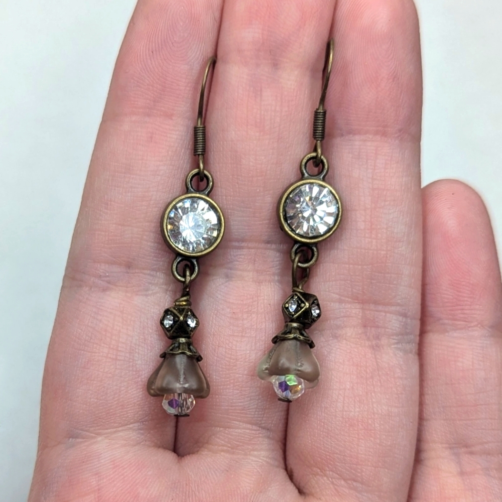 Elegant Crystal Drop Earrings